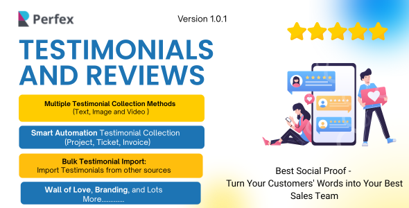Testimonials and Reviews for Perfex CRM - Nulled Latest Version