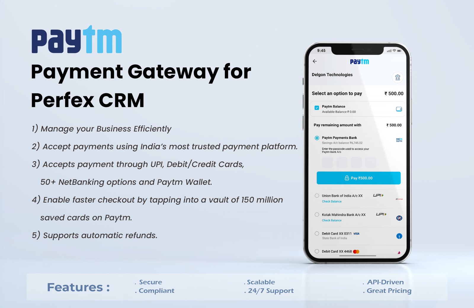 Paytm Payment Gateway Plugin for Perfex CRM