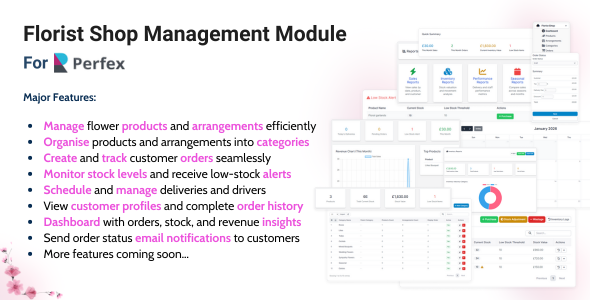Florist Shop Management Module for Perfex CRM - latest version