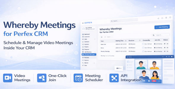 Whereby Meetings Module for Perfex CRM